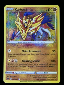 Pokemon zamazenta 102/185 Amazing Rare Vivid Voltage - Image 1