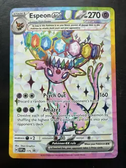 Pokemon Espeon ex SVP 175 Premium Figure Collection Black Star Promo (NM) - Image 1