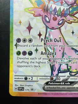 Pokemon Espeon ex SVP 175 Premium Figure Collection Black Star Promo (NM) - Image 4