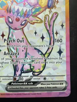 Pokemon Espeon ex SVP 175 Premium Figure Collection Black Star Promo (NM) - Image 5