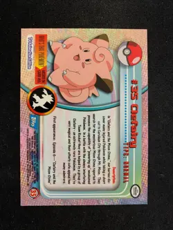 Pokemon TOPPS TV Animation Edition Clefairy #35 Blue Logo - Please Read - Image 2