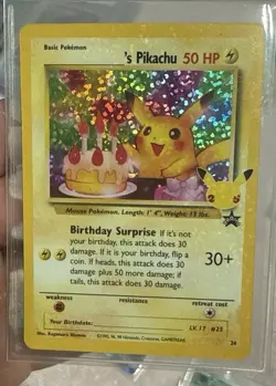 Pokemon ______'s Pikachu Promo Holo 24/53 Holo Massive Bleed 🩸 With No End ✨🩸✨ - Image 2