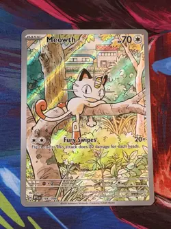 2025 Pokemon Phantasmal Flames Meowth Illustration Rare #106/094 - Image 1