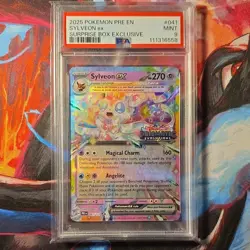 Pokemon Sylveon ex Prismatic Evolutions Promo Holo 041/131 PSA 9 270 HP - Image 1