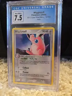 Pokemon Wigglytuff Holo #13 EX Crystal Guardians 2006 - CGC 7.5 - Image 1