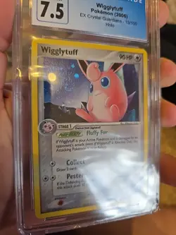 Pokemon Wigglytuff Holo #13 EX Crystal Guardians 2006 - CGC 7.5 - Image 2