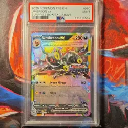 Pokemon Umbreon ex Prismatic Evolutions Promo Holo 060/131 PSA 9 280 HP - Image 1