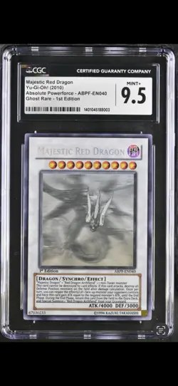 Majestic Red Dragon (Ghost Rare) ABPF Absolute Powerforce 1st Edition CGC 9.5 - Image 2