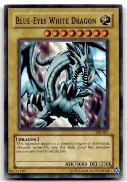 Blue-Eyes White Dragon Super Rare Starter Deck: Kaiba Evolution SKE-001 NM - Image 1