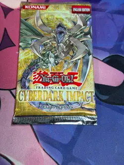 Yugioh TCG! SEALED Cyberdark Impact Booster Pack 1st Edition - LIGHT - Image 1