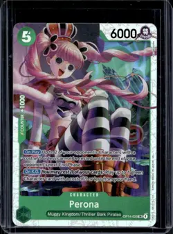 2026 One Piece Azure Sea's Seven Perona Super Rare #OP14-033 - Image 1