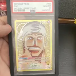 One Piece CCG Enel OP05-098 Awakening New Era Alt Art Foil Leader PSA 10 - Image 1