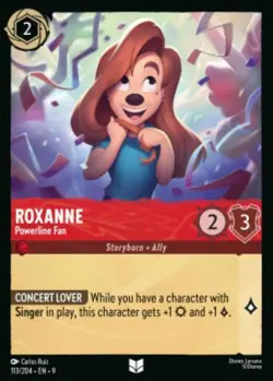 Roxanne-Powerline Fan 113/204 Fabled COLD FOIL Disney Lorcana - Image 1