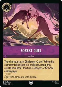 Forest Duel 77/204 COLD FOIL Reign of Jafar Disney Lorcana - Image 1