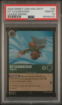 PSA 10 2024 Disney Lorcana En P1 Kit Cloudkicker League Promo #26 (POP 116) - Image 1