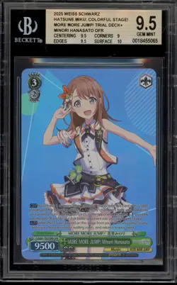 Weiss Schwarz MORE MORE JUMP! Minori Hanasato PJS/S91-TE27OFR OFR BGS 9.5 - Image 1