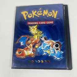 Pokemon 90s VTG Official Trading Card Game Album Binder Nintendo WOTC 4Pocket OG - Image 1