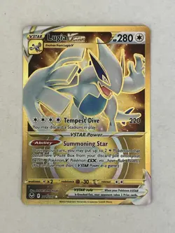 Lugia VSTAR Secret Rare 211/195 Swsh12: Silver Tempest Holo Pokemon Card - Image 1