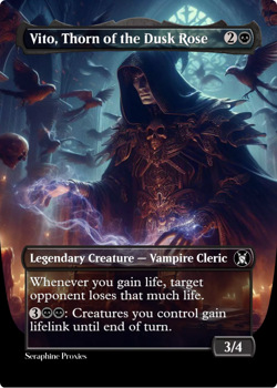 Vito, Thorn of the Dusk Rose - High Quality Altered Art Custom Cards - Image 1