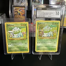 Bulbasaur 001/034 Trading Card Game Classic Holo WITH BONUS CGC-10 - Image 1