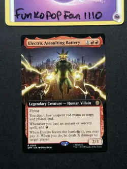 Electro, Assaulting Battery Extended Art SPM R 0260 Magic The Gathering Card - Image 1