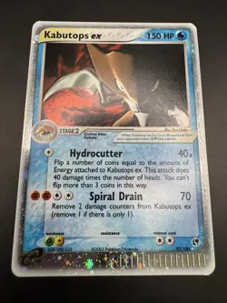 Pokemon TCG Kabutops EX Sandstorm Holo Rare Card 97/100 2003 Moderately Played - Image 2