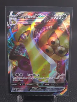 Aegislash VMAX 127/185 Ultra Rare Holo SWSH04: Vivid Voltage Pokemon Card - Image 1