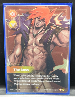 Sett The Boss 310/298 Overnumbered Riftbound: Origins OGN TCG English Foil New - Image 1