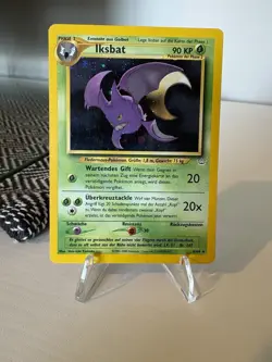 German Crobat - Iksbat 4/64 MP Holographic Neo Revelation Pokemon Card - Image 1