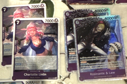 One Piece Law, Judgement of Hell, Reiju, King, Nami; Purple Lot 33cards Total - Image 5