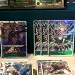 One Piece Sanji, Mihawk, Luffy, Perona, Law;Green Card Lot 1, 25 cards Total - Image 4