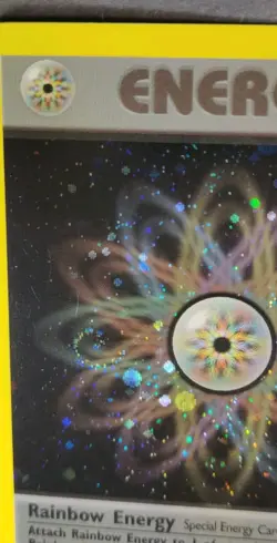 Pokemon Rare Holo Rainbow Energy Card, Team Rocket Set 17/82 (Unltd, English) - Image 3