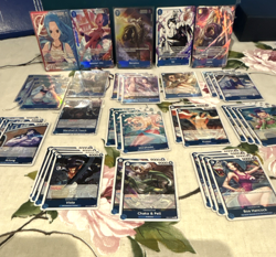 One Piece Vivi, Boa, Izo, Issho, Borsalino, Kuzan; Blue Lot 39 total cards - Image 1
