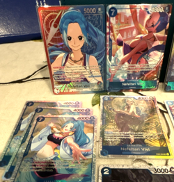 One Piece Vivi, Boa, Izo, Issho, Borsalino, Kuzan; Blue Lot 39 total cards - Image 2