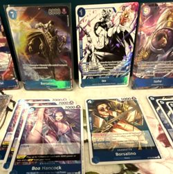 One Piece Vivi, Boa, Izo, Issho, Borsalino, Kuzan; Blue Lot 39 total cards - Image 3