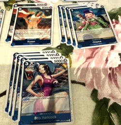 One Piece Vivi, Boa, Izo, Issho, Borsalino, Kuzan; Blue Lot 39 total cards - Image 5