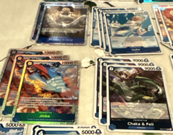 One Piece Vivi, Sanji, Luffy, Garp, Law, Ace, Boa; Blue Lot #2, 54 total cards - Image 5
