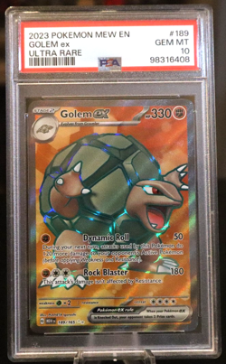 2023 Pokemon TCG 151 #189 Golem ex Ultra Rare PSA 10 - Image 1