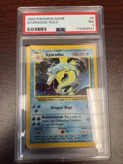 Gyarados Base Set #006 (1998) Holo NM PSA 7 Pokemon - Image 1