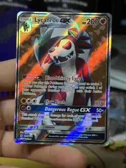 Lycanroc GX 138/145 Guardians Rising 2017 Full Art Weakness Policy Pokemon Card - Image 3