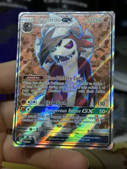 Lycanroc GX 138/145 Guardians Rising 2017 Full Art Weakness Policy Pokemon Card - Image 4