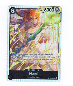 Nami OP15-086 Foil Super Rare Adventure On Kami's Island One Piece Card Game NM - Image 1
