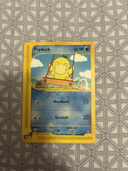 Pokemon TCG E-Reader Card Psyduck 104/147 Aquapolis Common Never Played - Image 1