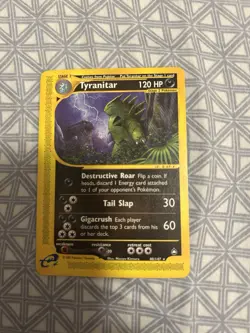 Pokemon Tyranitar Card E-Reader Aquapolis, 40/147 - Image 1