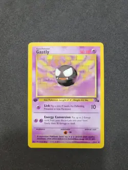 LP+ Gastly Fossil, 1st Edition Uncommon Card 33/62 - Image 2