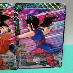 Dragon Ball Super Card Game Fateful Reunion Chi-Chi + Goku Foil Holo Rare Cards - Image 3