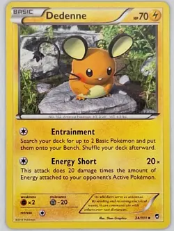 Dedenne 34/111 Pokemon - XY Furious Fists MP - Image 1