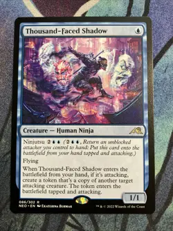 MTG 2022 Kamigawa: Neon Dynasty: Thousand-Faced Shadow (086/302) - Image 1