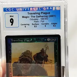 MTG - Odyssey - Traveling Plague - Foil - Graded - CGC 9 - Image 3
