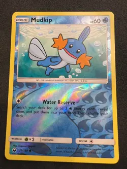Mudkip 32/168 Common Celestial Storm Pokemon Reverse Holo 2018 - Image 1
